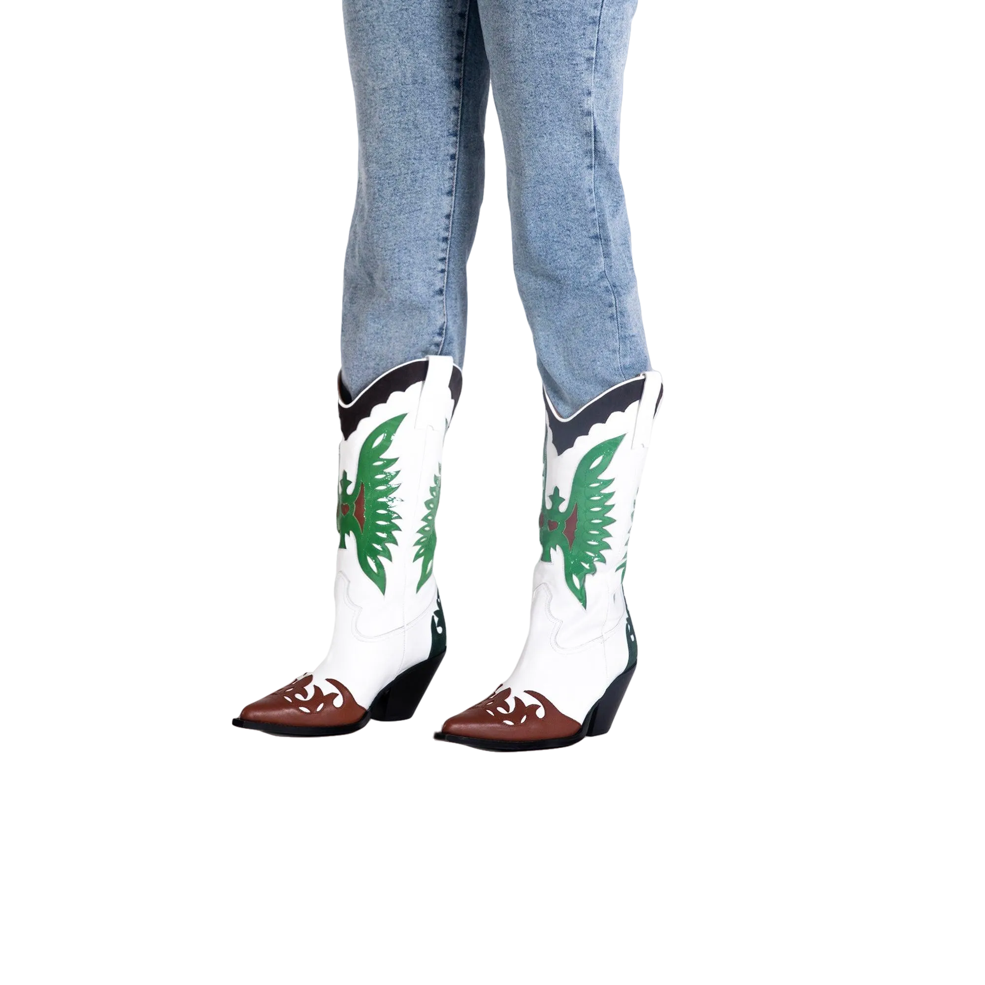 FAR WHITE AND GREEN BOOT