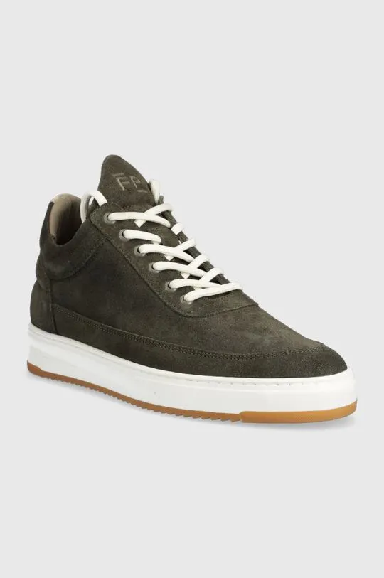 Filling Pieces suede sneakers Low Top Ripple Suede green color 25122791926