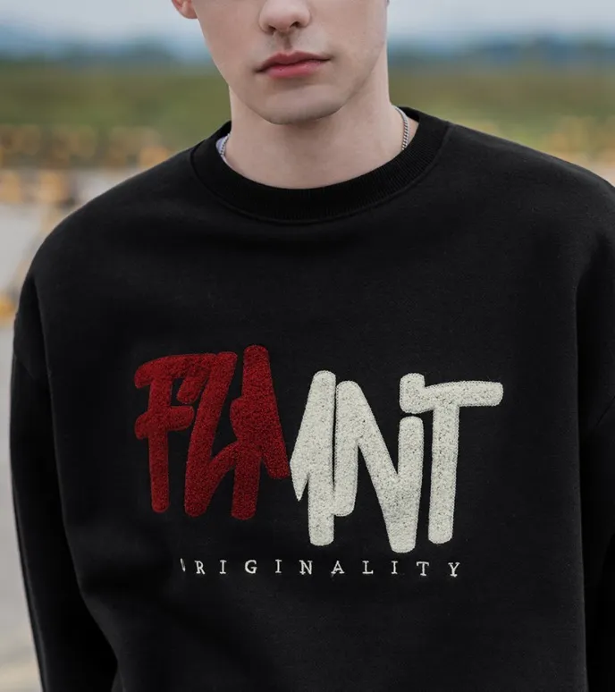 F.ILLUMINATE  |Unisex Street Style Logo Sweatshirts