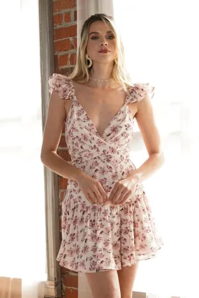 Floral Ruffle Cami Mini Dress