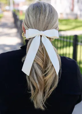 Gertrude Hair Bow CREAM