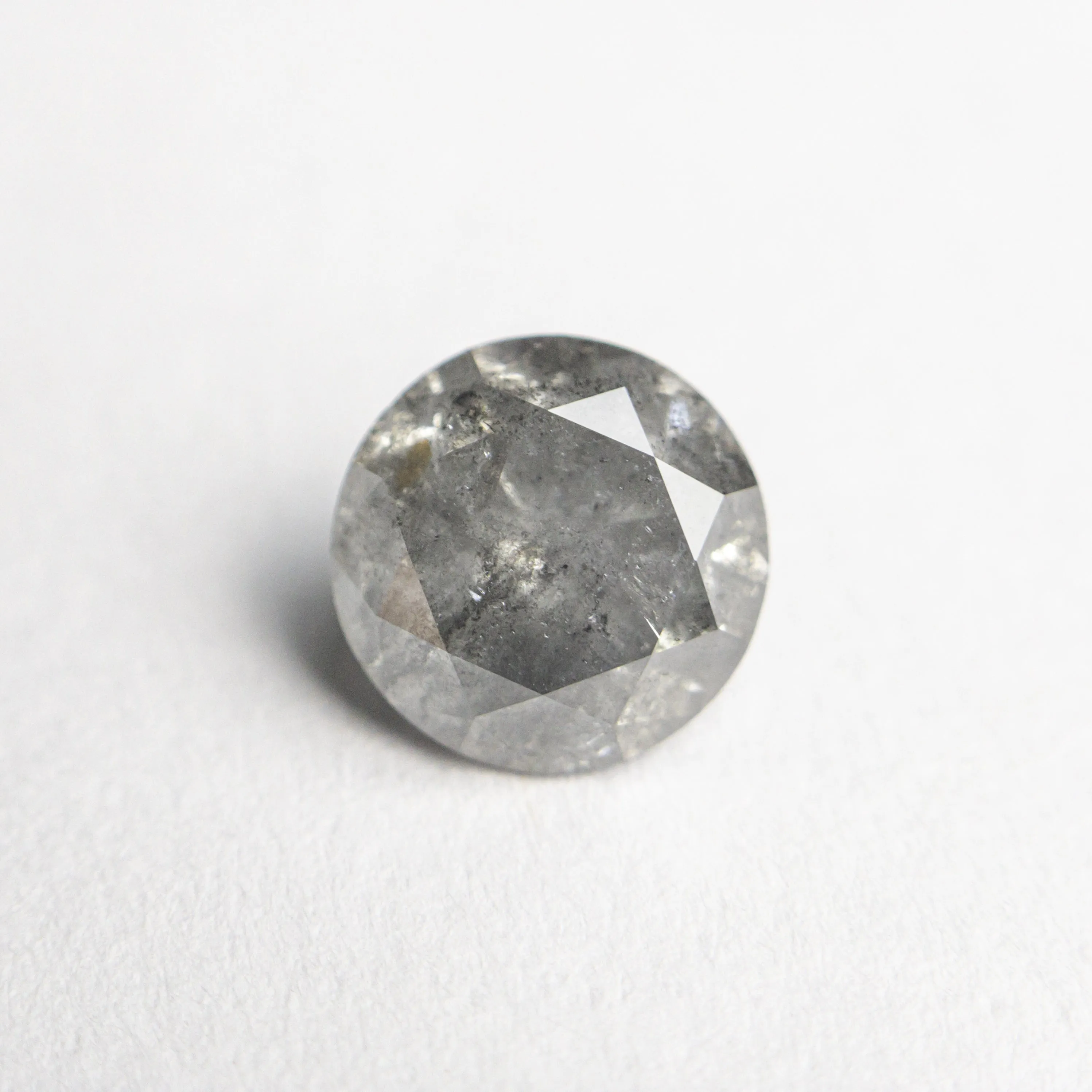 Grey Salt and Pepper Brilliant Diamond - 1.40ct Round