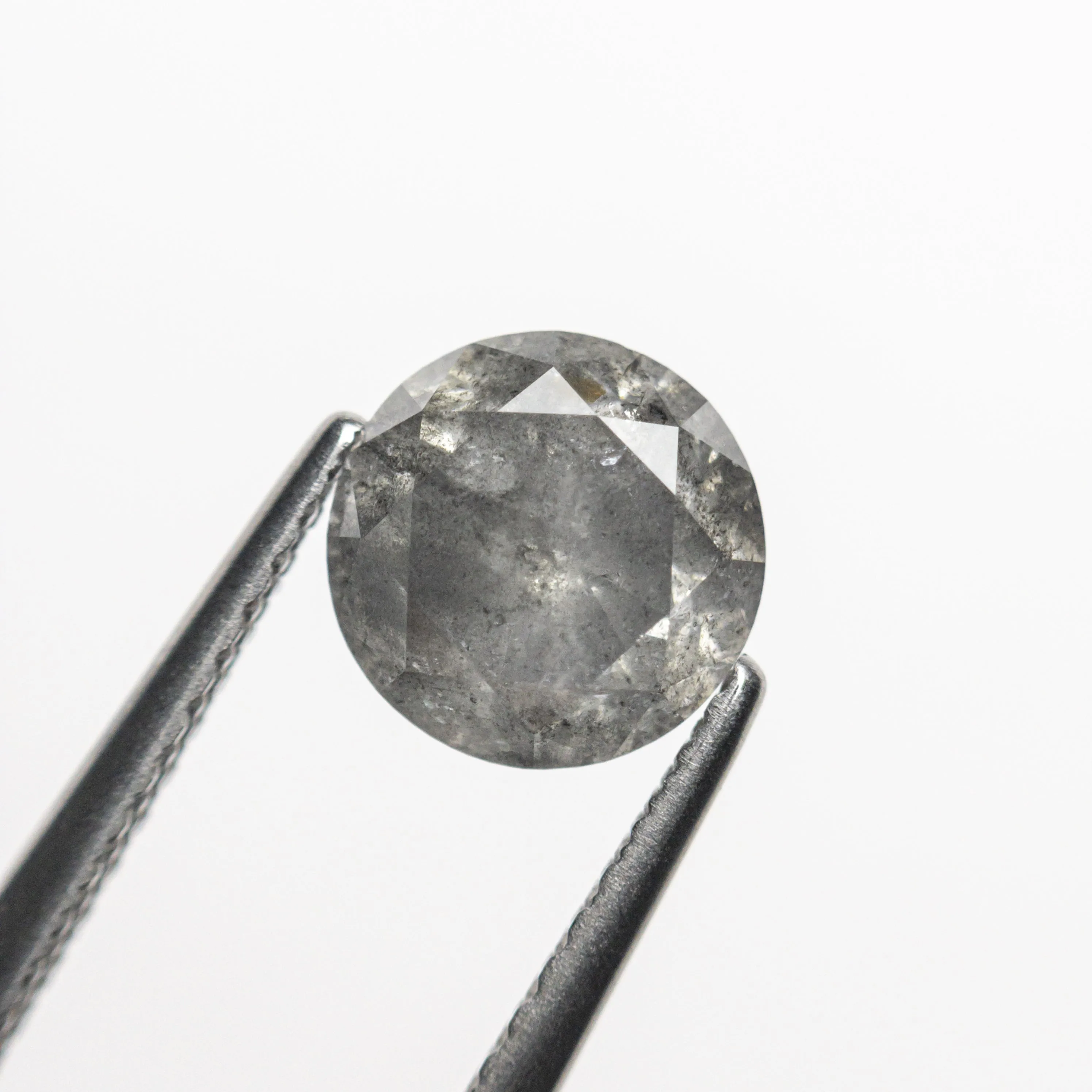 Grey Salt and Pepper Brilliant Diamond - 1.40ct Round