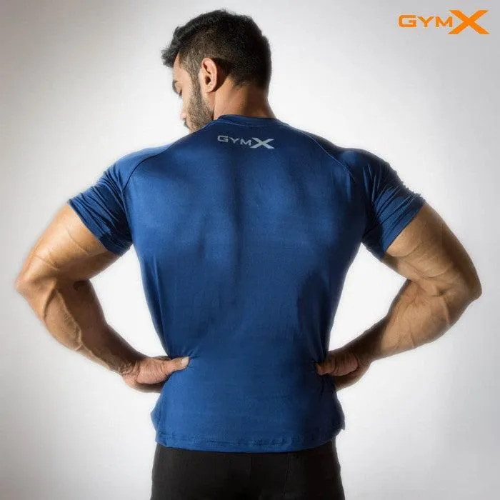 GymX Pitch Blue Tee- Alpha Prime (Compression Fit)- Sale