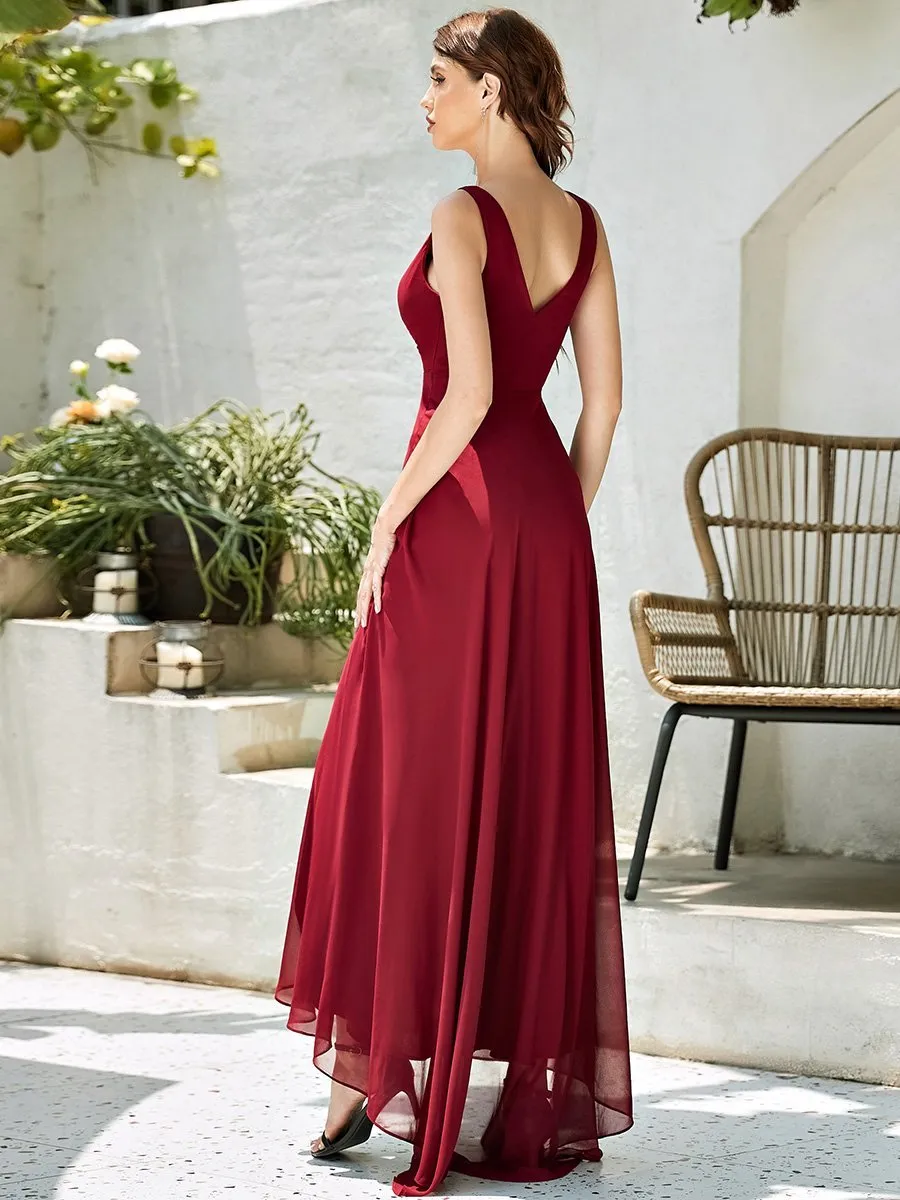 High-Low Chiffon Flowing Gown   Size 10 Style 83099