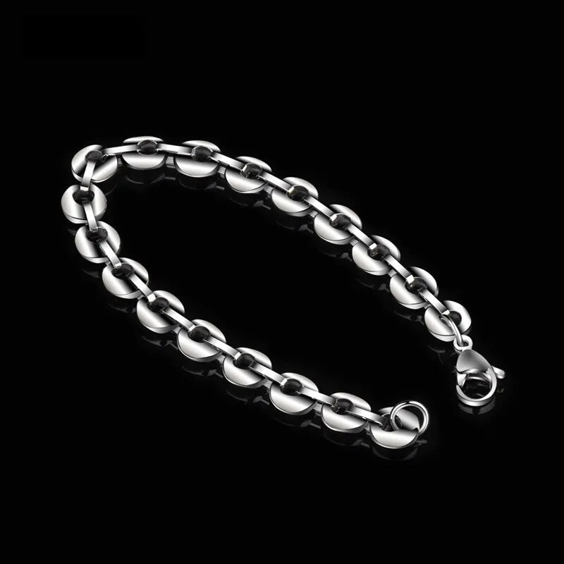 High Polished Tungsten Chain Bracelet