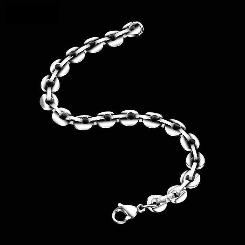 High Polished Tungsten Chain Bracelet