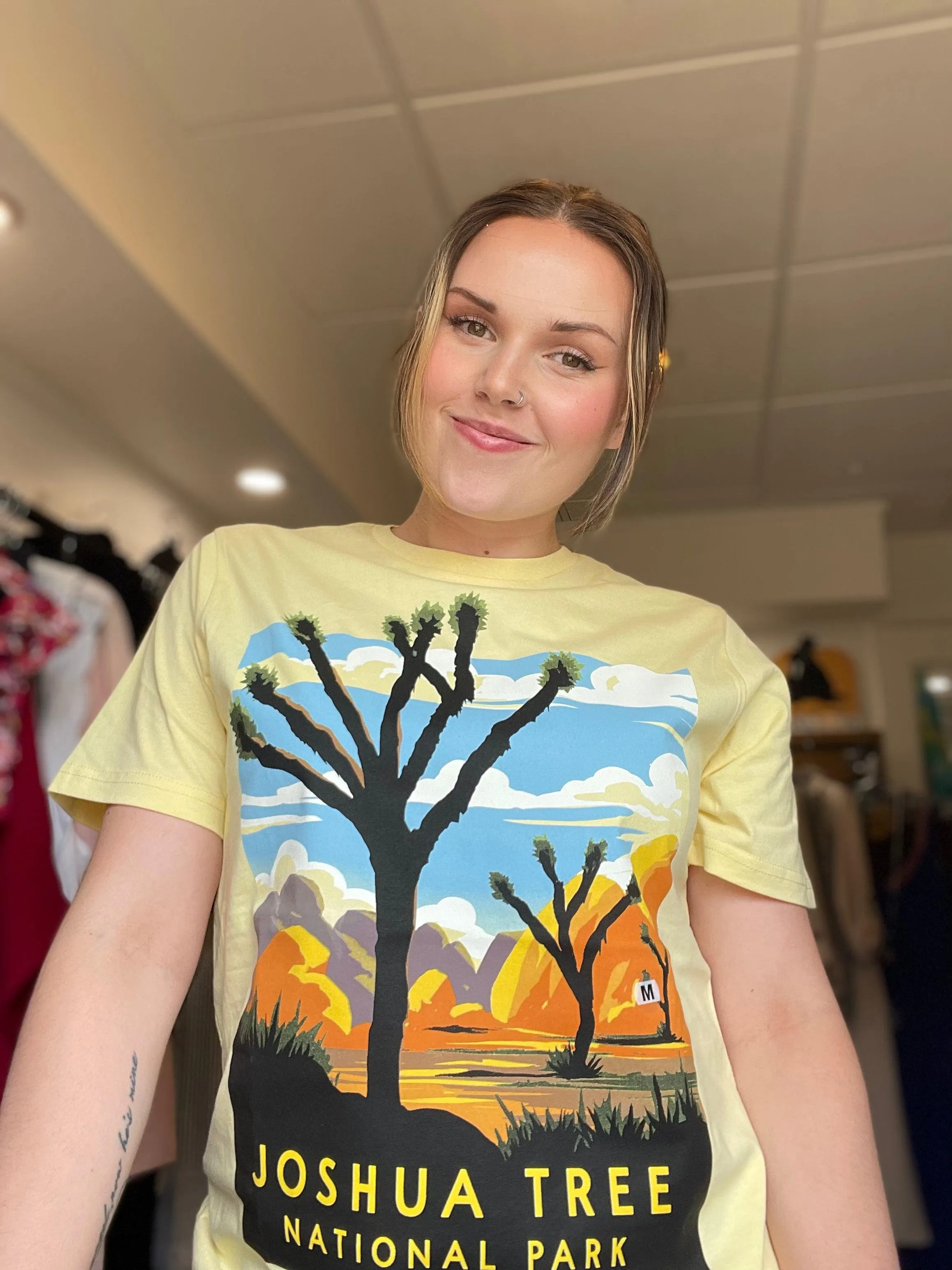 Jack Of All Trades Joshua Tree Tee In Yellow