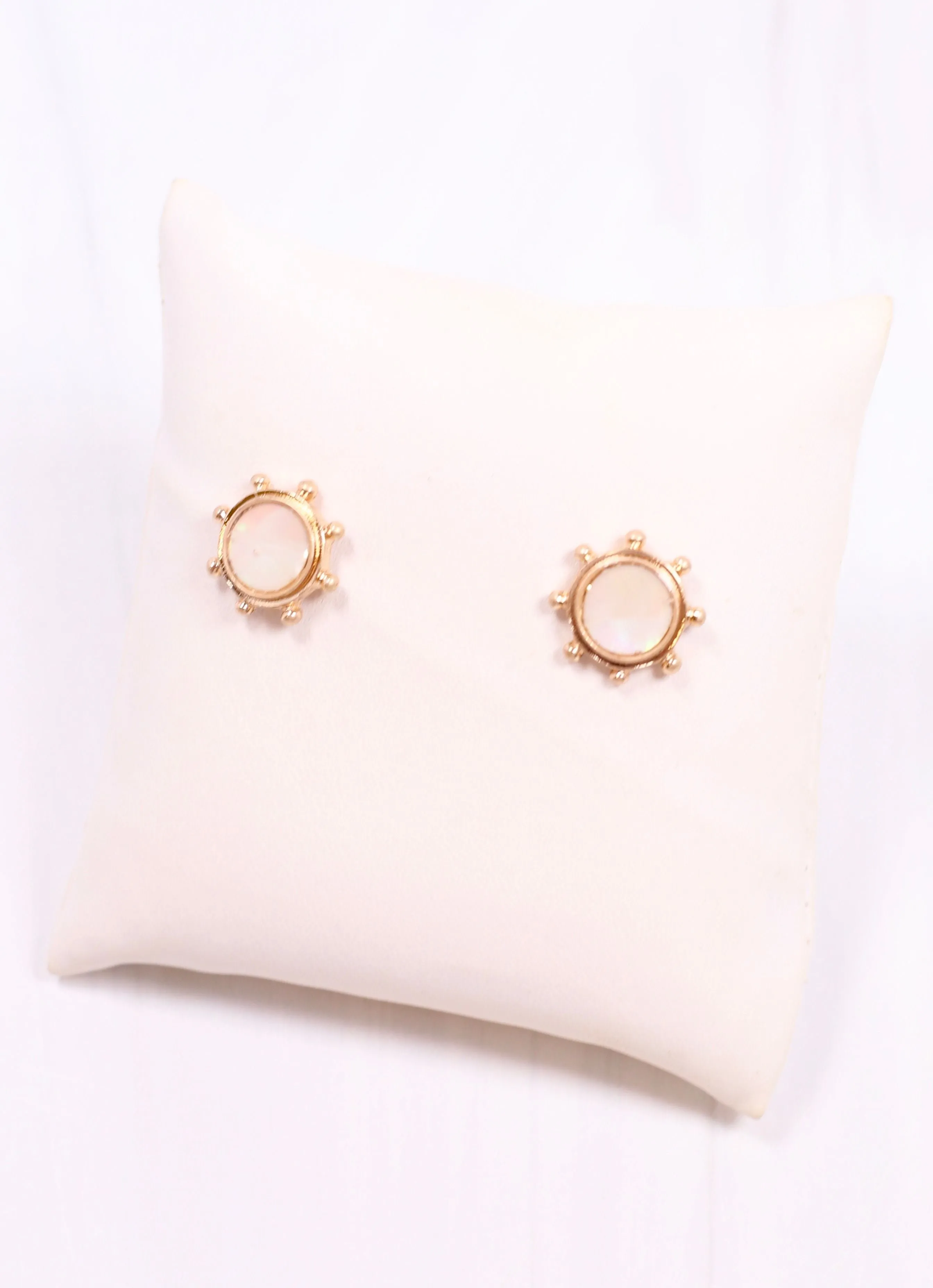 Jaffrey Circle Stud Earring GOLD