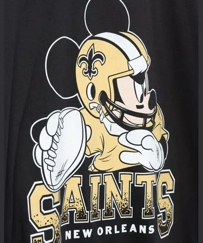 Junk Food Disney x Junk Food x NFL Mickey Quarterback Saints Tee