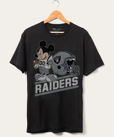 Junk Food Raiders Disney Mickey Came to Play Fan Tee