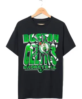 Junk Food Unisex Nba Boston Celtics Break Through Short Sleeve Tee