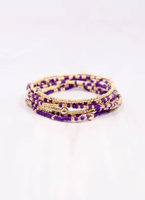 Karnes Bracelet Set PURPLE GOLD