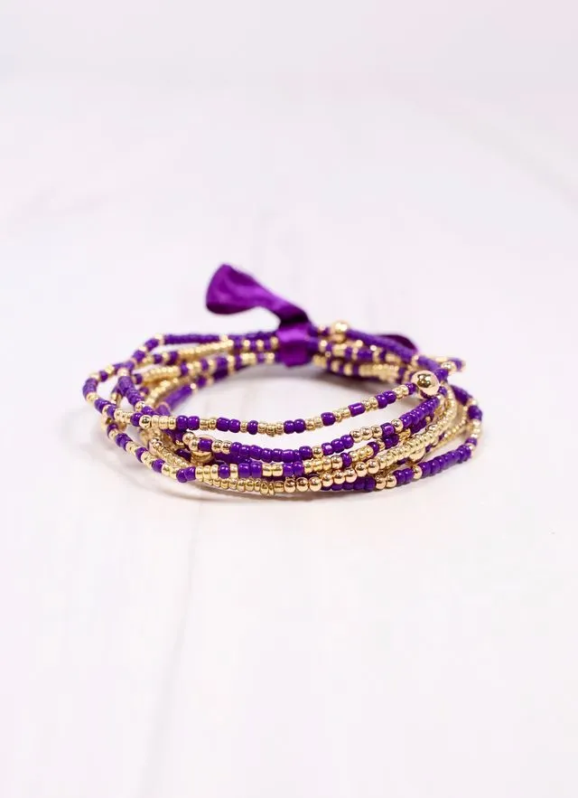 Karnes Bracelet Set PURPLE GOLD