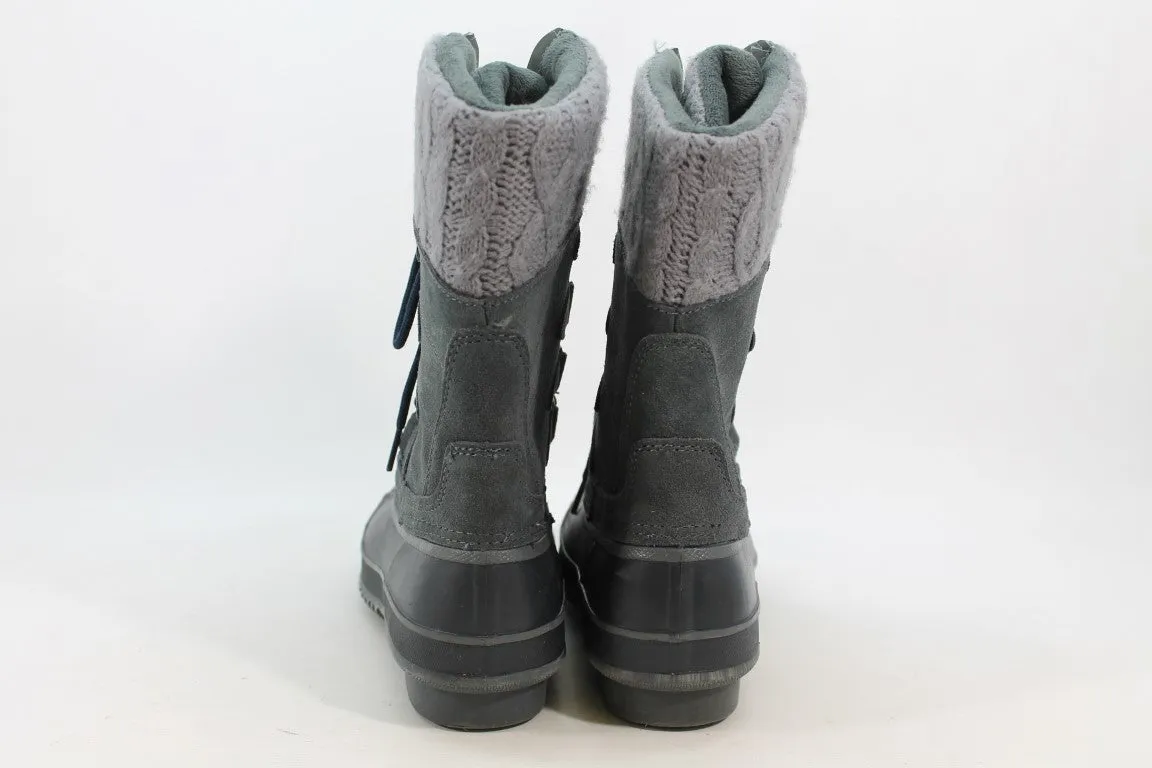 Khombu Cozy women's Grey Boots 7M(ZAP18029)