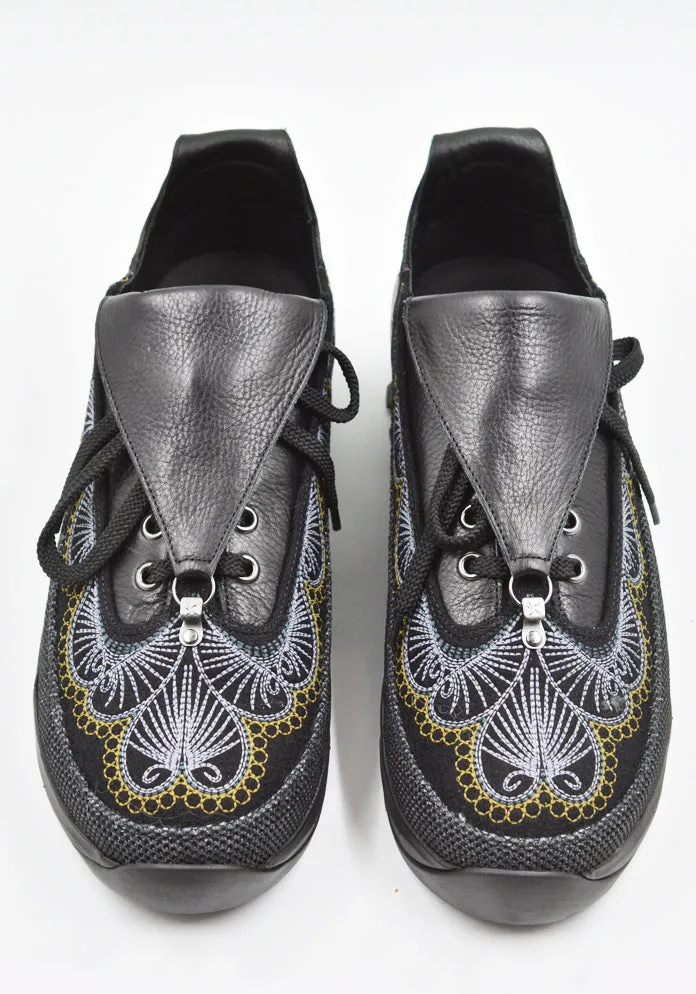 KIKO KOSTADINOV KKAW24FT01-134 CHALICE LACE UP SNEAKERS BLACK (New season FW24)