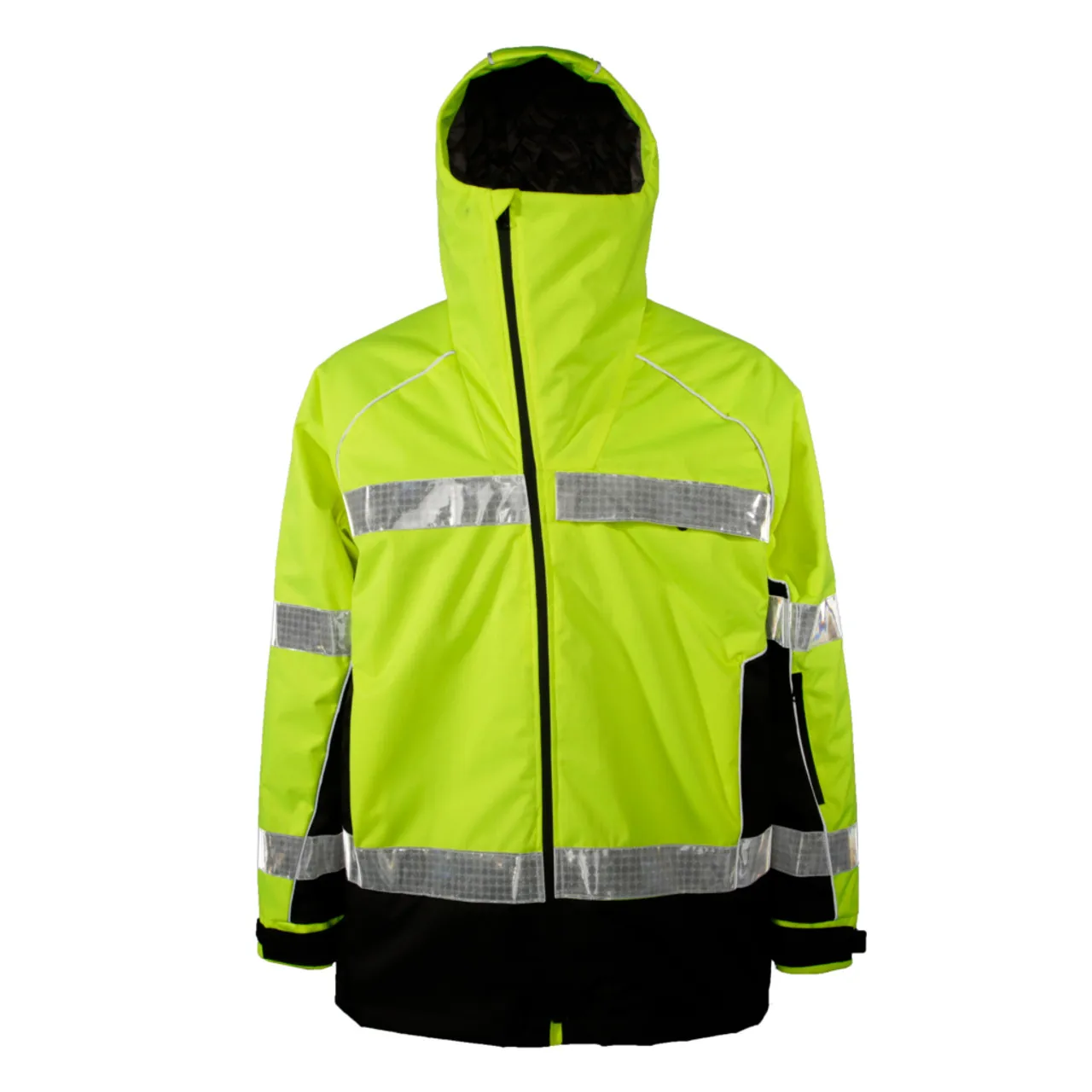 Kishigo 360 Reflective Pro Parka Lime JS152