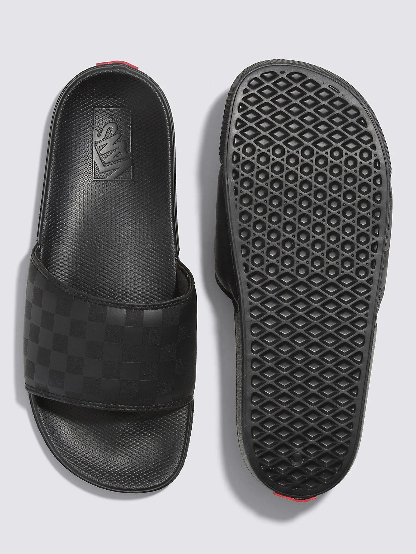 La Costa Slide-On Checkerboard Black/Black Sandals