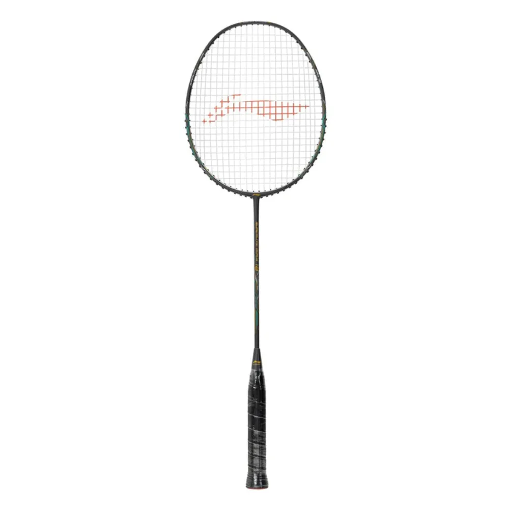 Li-Ning G-Force Superlite Max 10 Strung Badminton Racquet (Dark Grey/Gold/Teal)