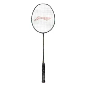 Li-Ning G-Force Superlite Max 10 Strung Badminton Racquet (Dark Grey/Gold/Teal)