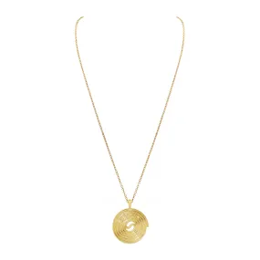 Licorice necklace stoned yellow gold with diamond