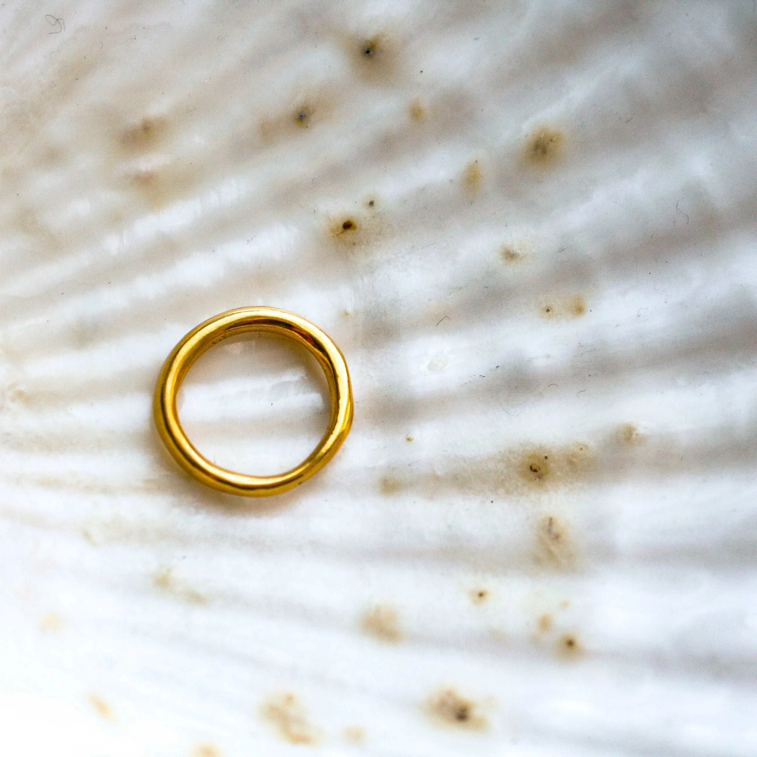 Low Tide ring // 14k gold