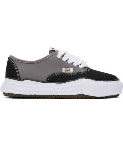 Maison MIHARA YASUHIRO Black & Gray Baker OG Sole Canvas Low-Top Sneakers