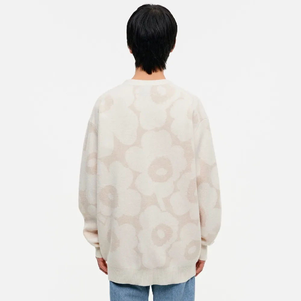 marimekko  |Flower Patterns Unisex Wool Nylon Cardigans