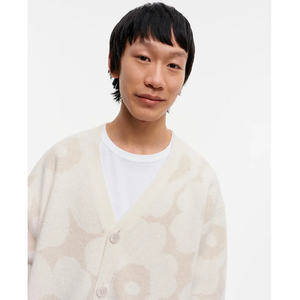 marimekko  |Flower Patterns Unisex Wool Nylon Cardigans