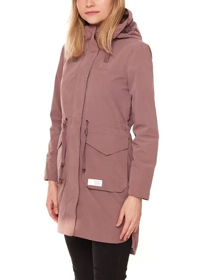 MAZINE Marydale Light Parka nachhaltige und vegane Damen Übergangs-Jacke mit Kapuze 22131464 Lila