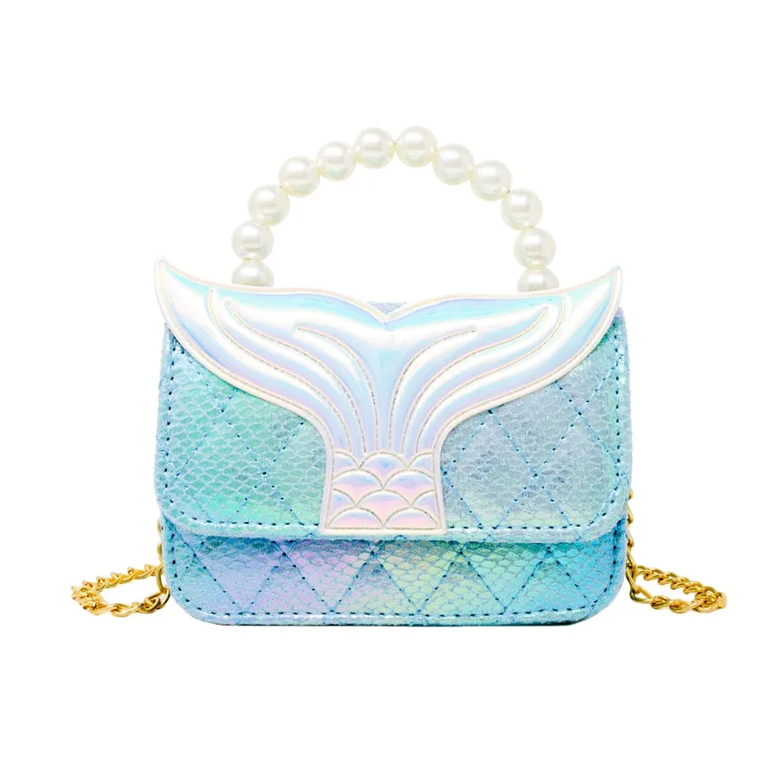 Mermaid Tail Pearl Handle Bag