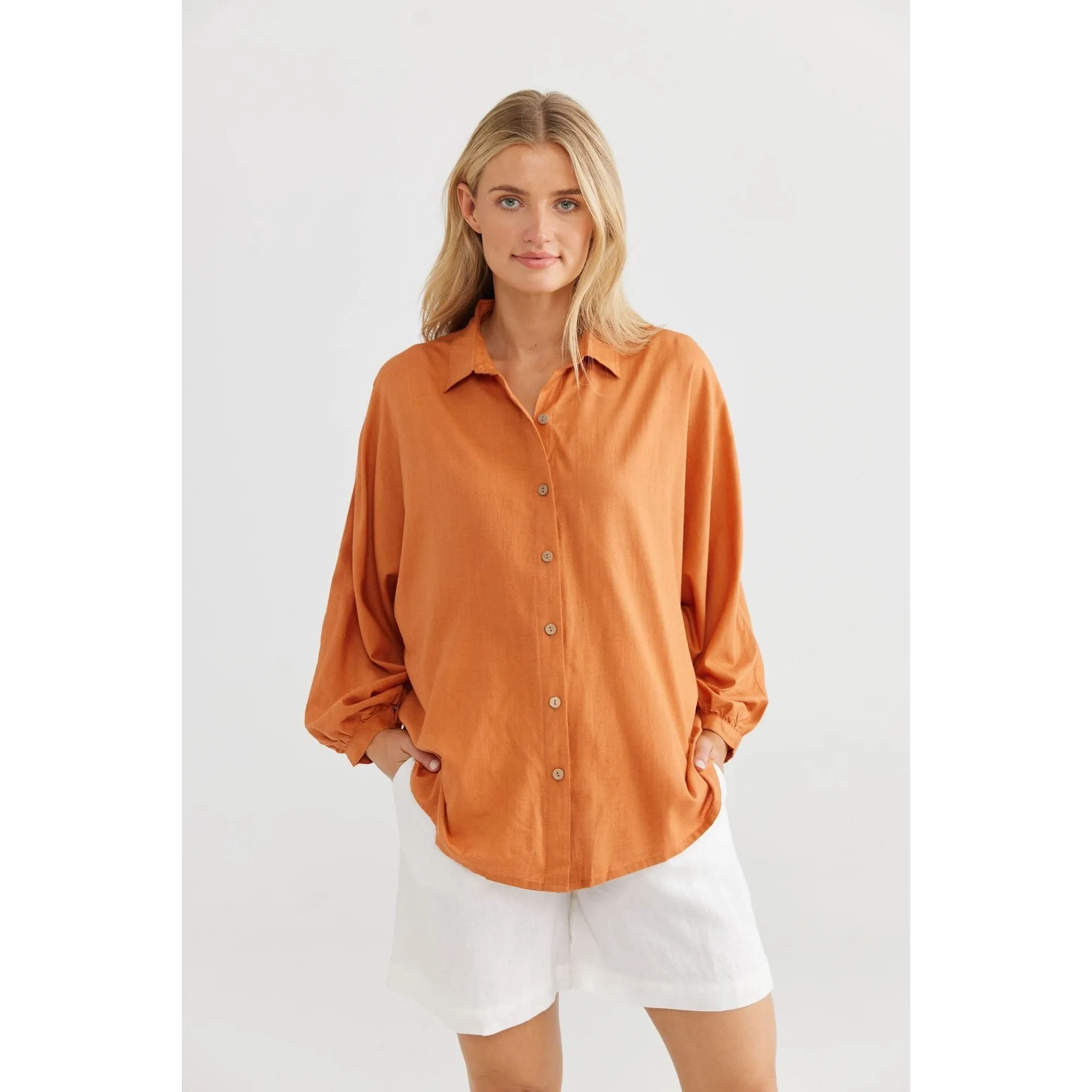 Milano Shirt | Cayenne Silk