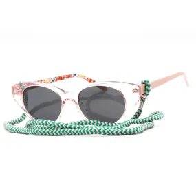 Missoni MMI 0004/S Sunglasses Transparent Pink / Grey Women's