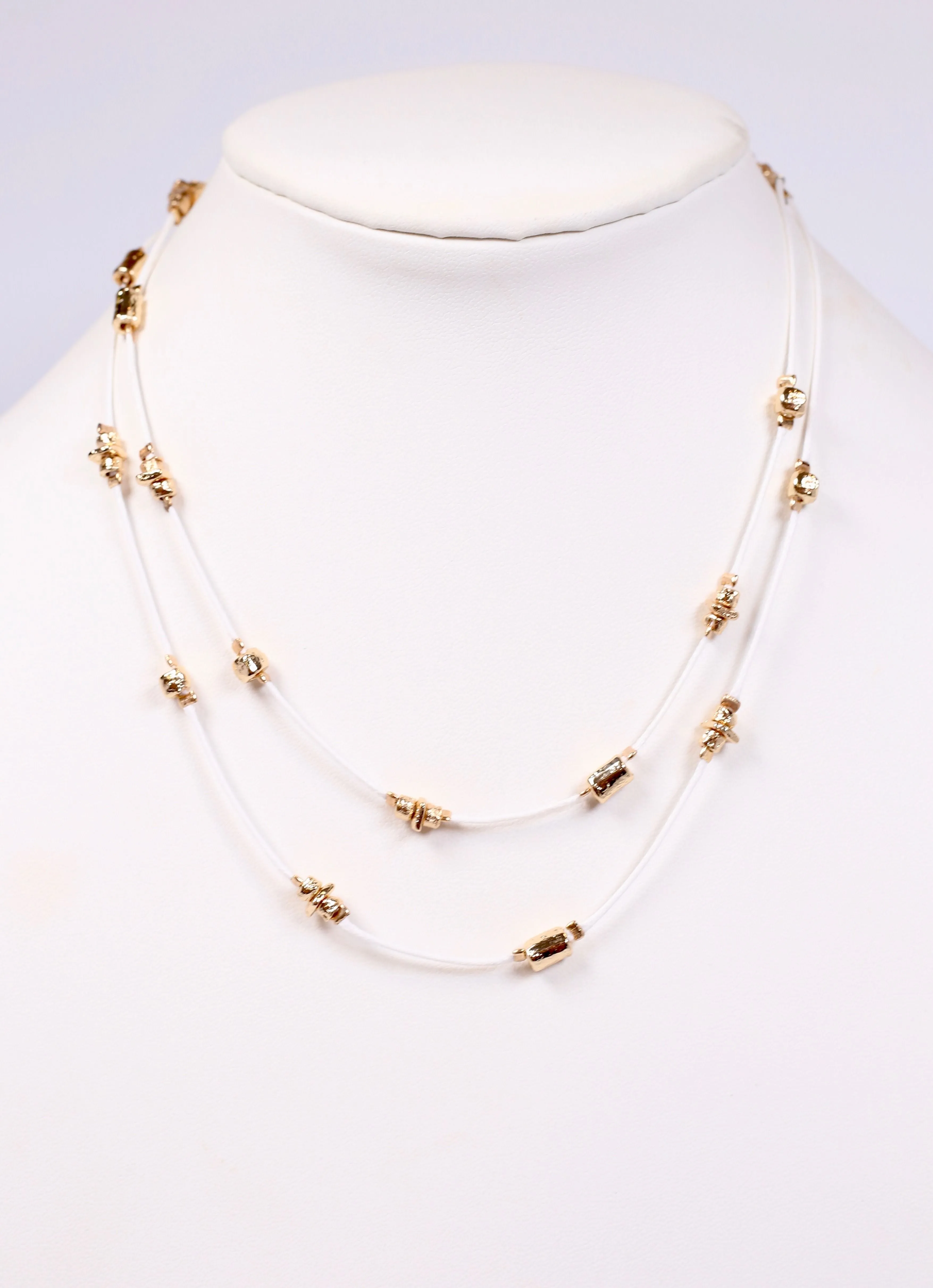 Mondello Layered Necklace WHITE