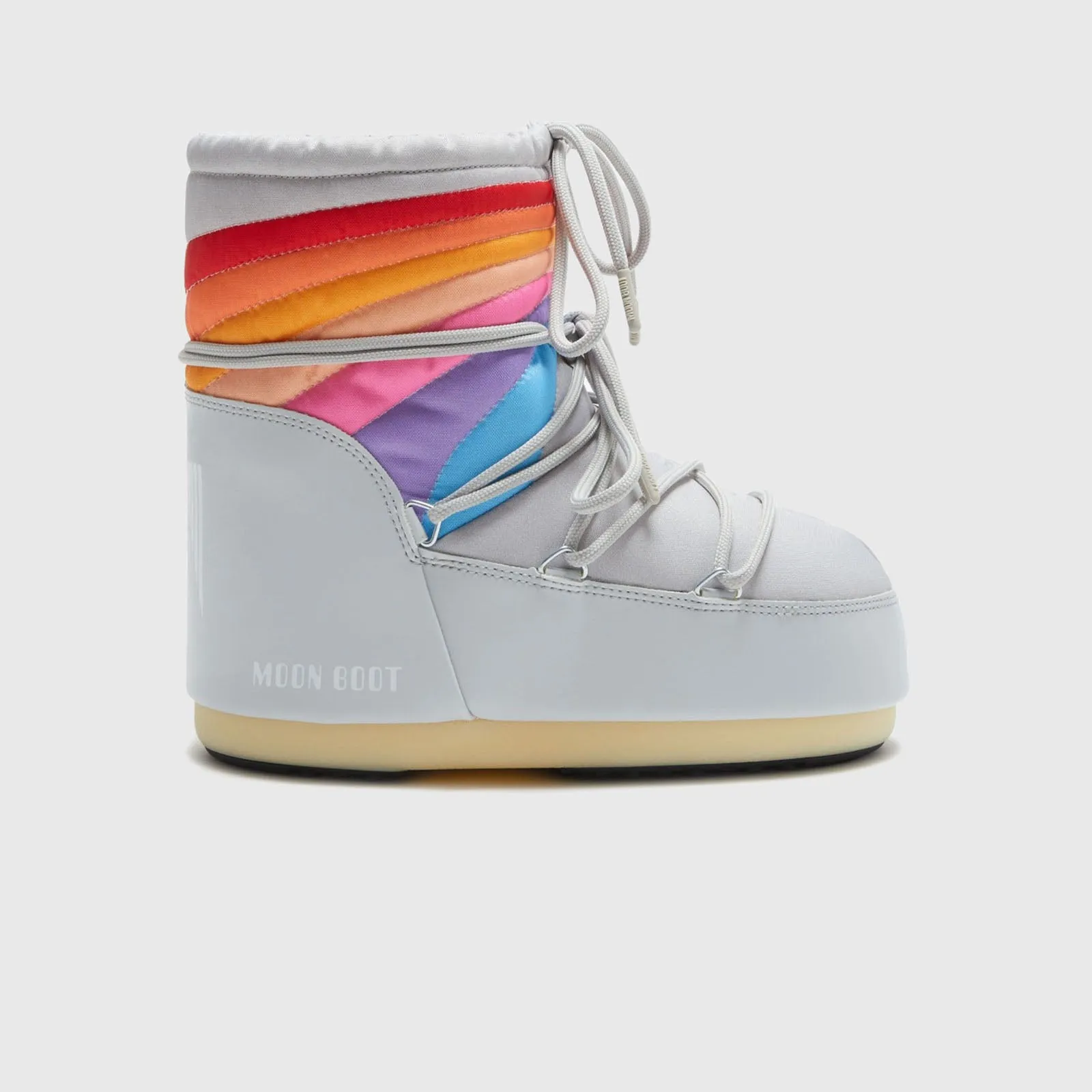 Moon Boot Icon Low Rainbow Grigio Donna