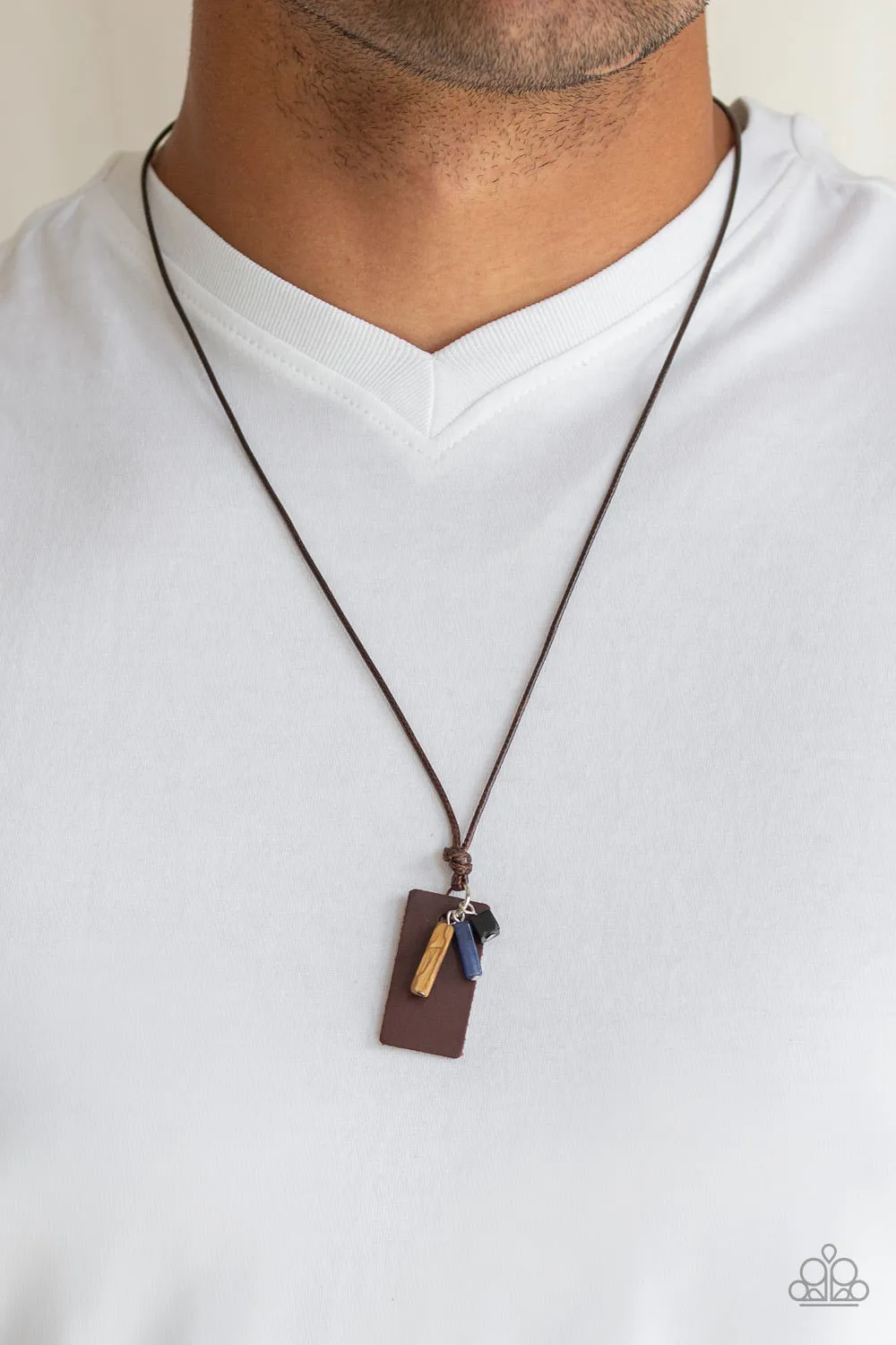 Mountain Scout Brown-Urban Necklace