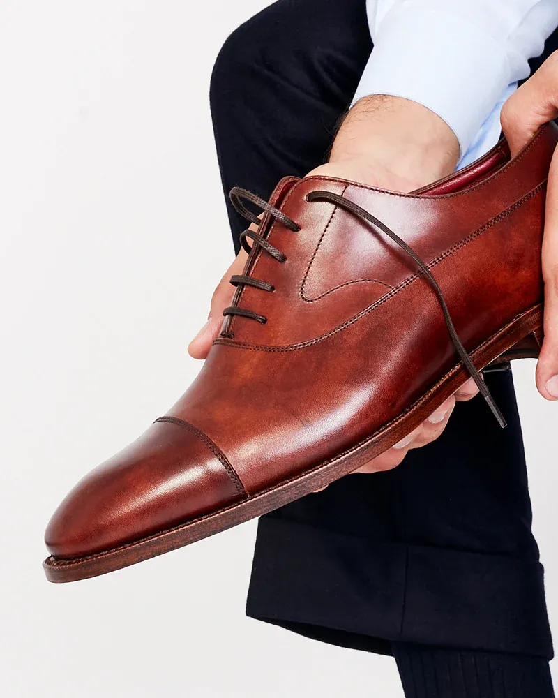 Museum Cognac Balmoral Oxford Shoe