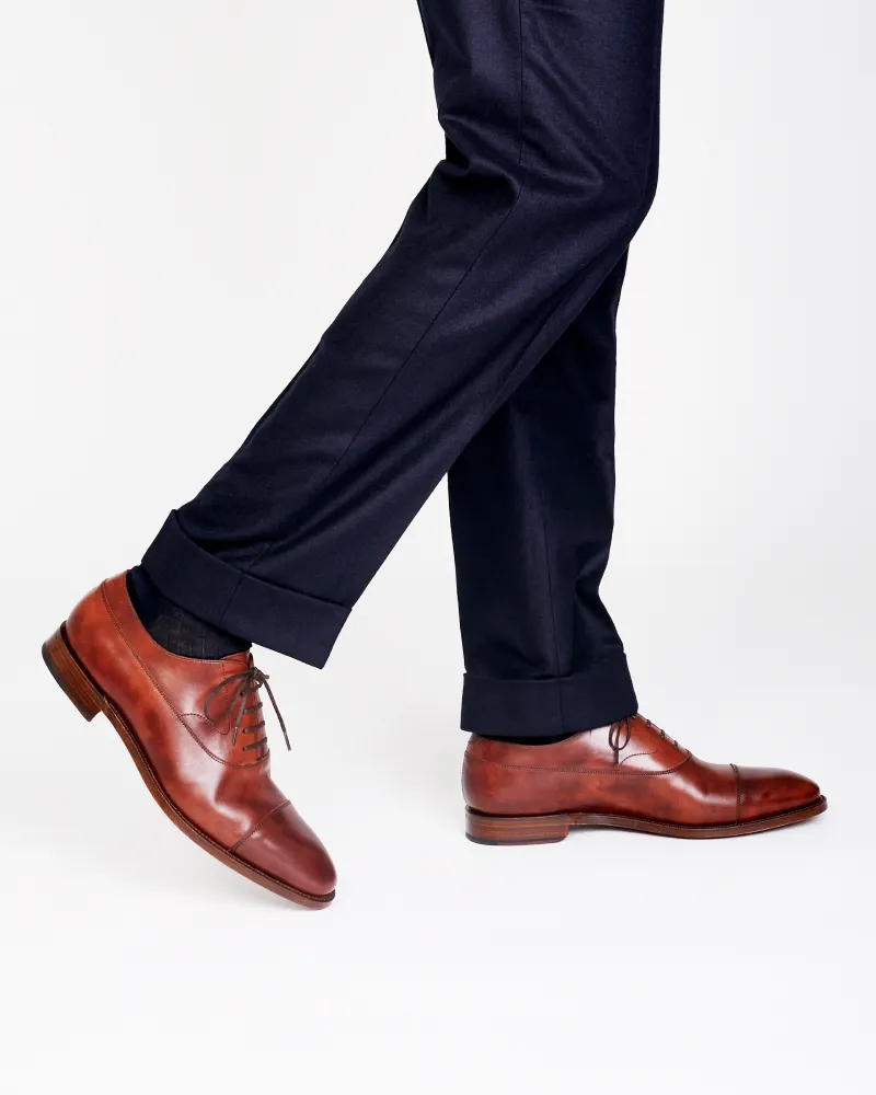 Museum Cognac Balmoral Oxford Shoe