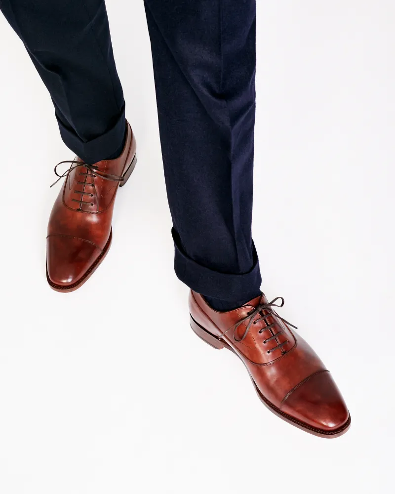 Museum Cognac Balmoral Oxford Shoe