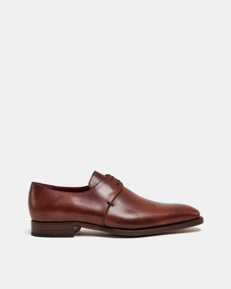 Museum Cognac Leather Derby Dress Shoe