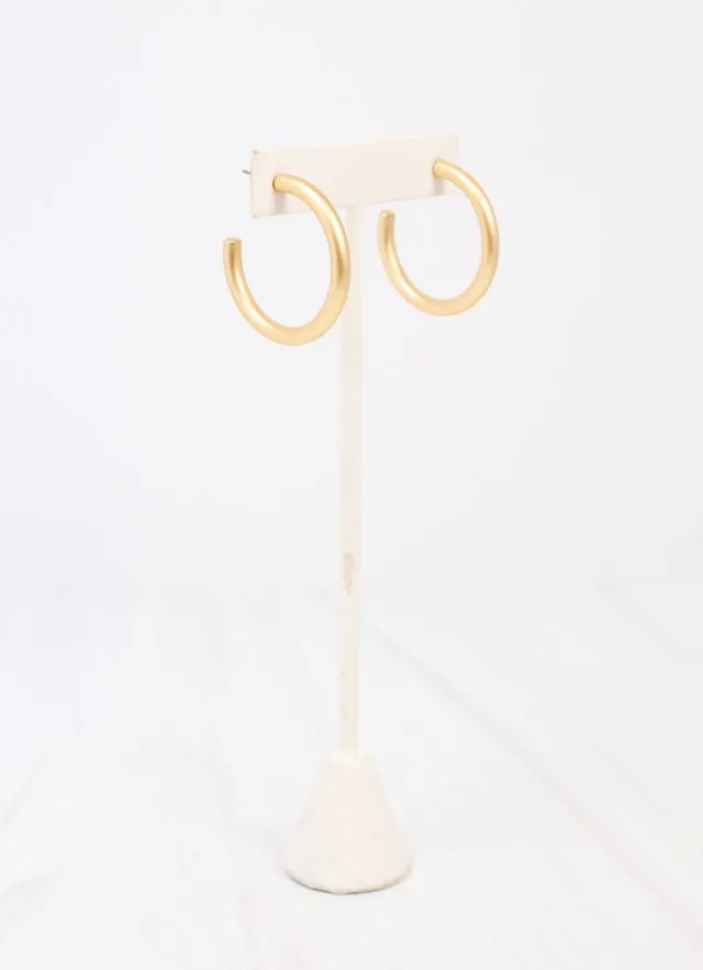 Nataliuh Hoop Earring MATTE GOLD