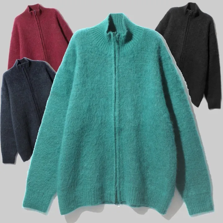 Needles  |Unisex Wool Nylon Street Style Plain Cardigans