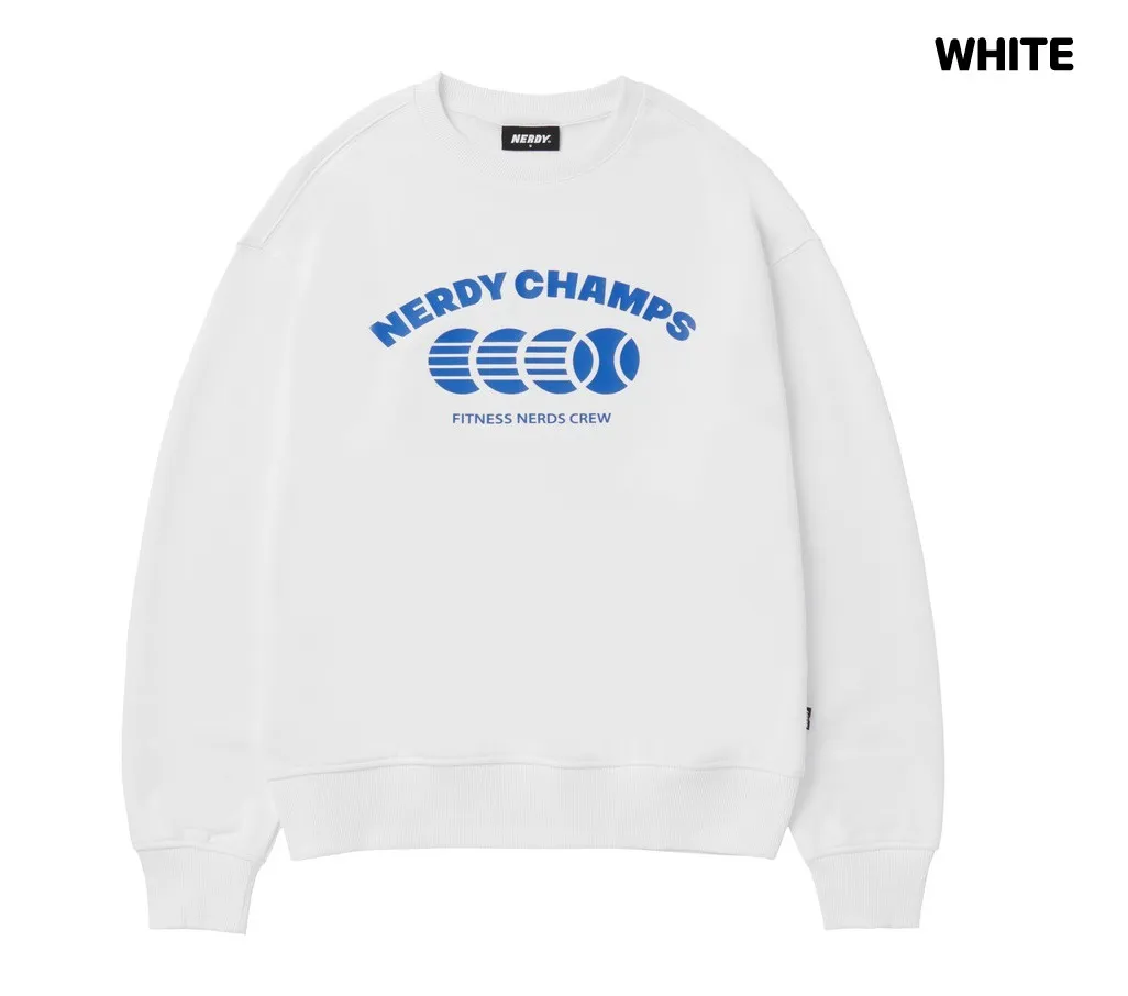 NERDY  |Unisex Street Style Logo Sweatshirts