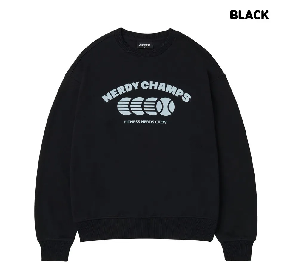 NERDY  |Unisex Street Style Logo Sweatshirts