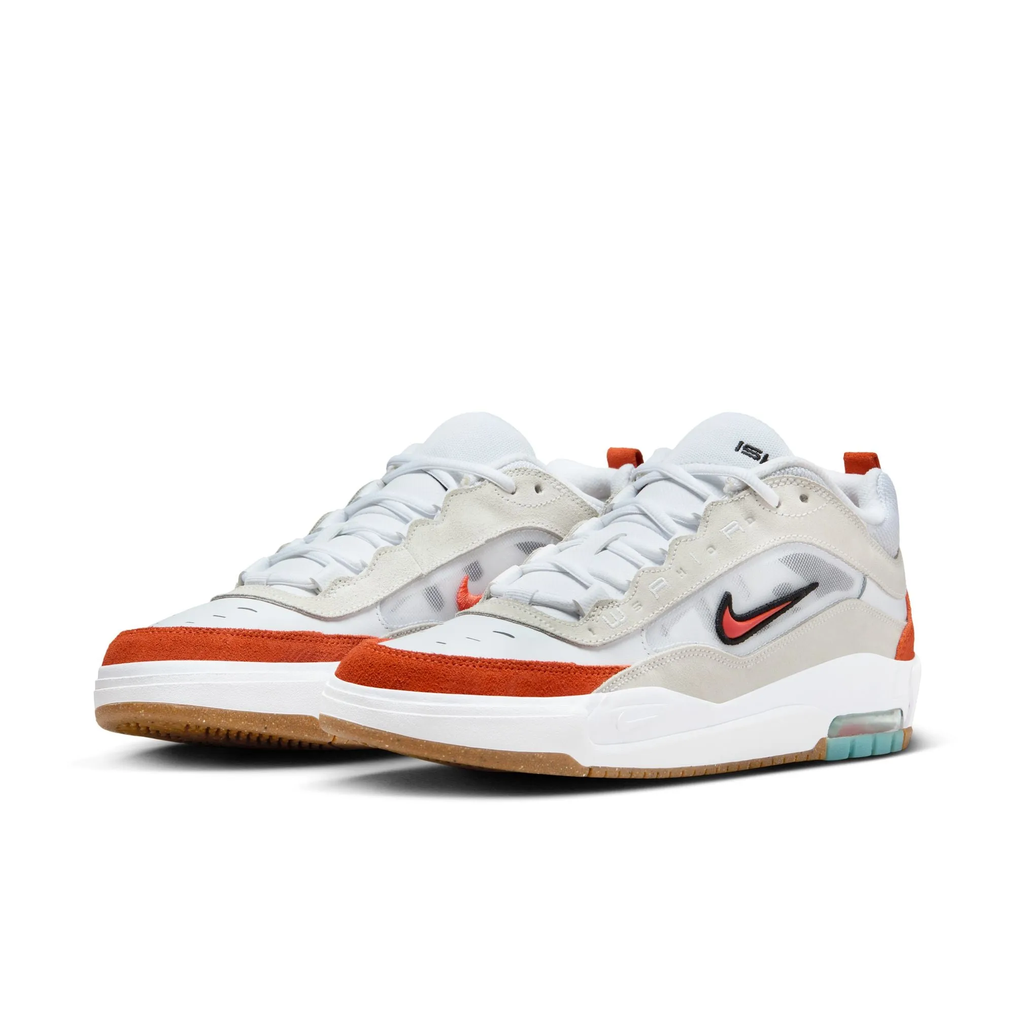 Nike SB Air Max Ishod - White/Orange Summit-White-Black