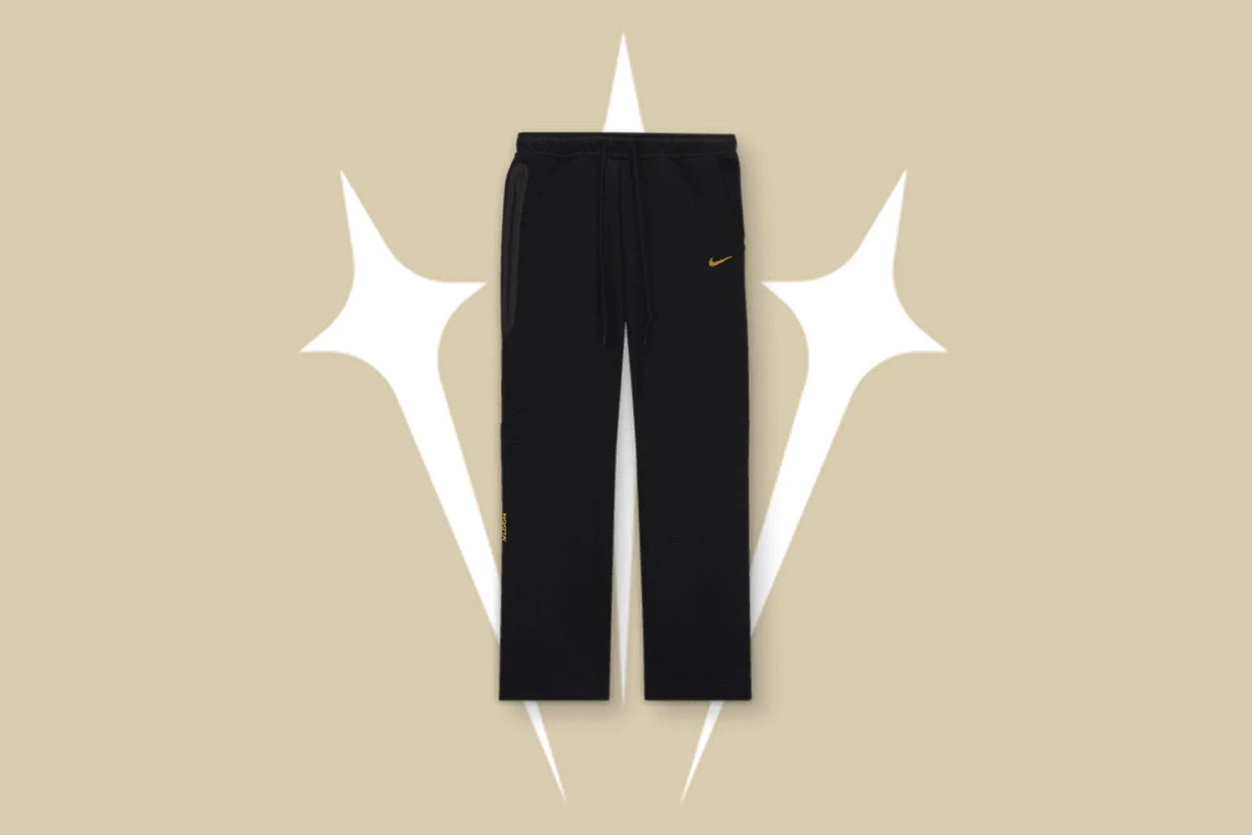 Nike x NOCTA Tech Fleece Open-Hem Pant - Black/University Gold