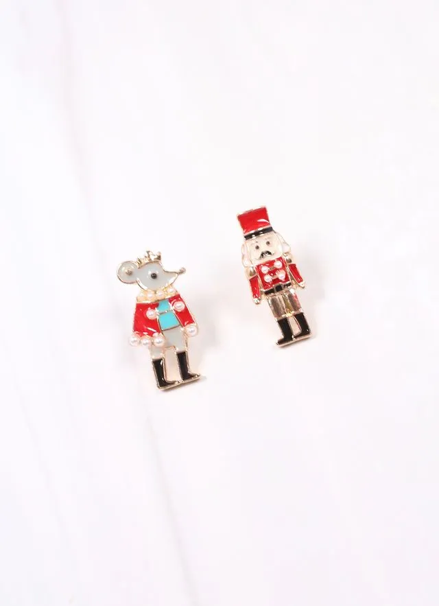 Nutcracker Suite Dreams Earring RED