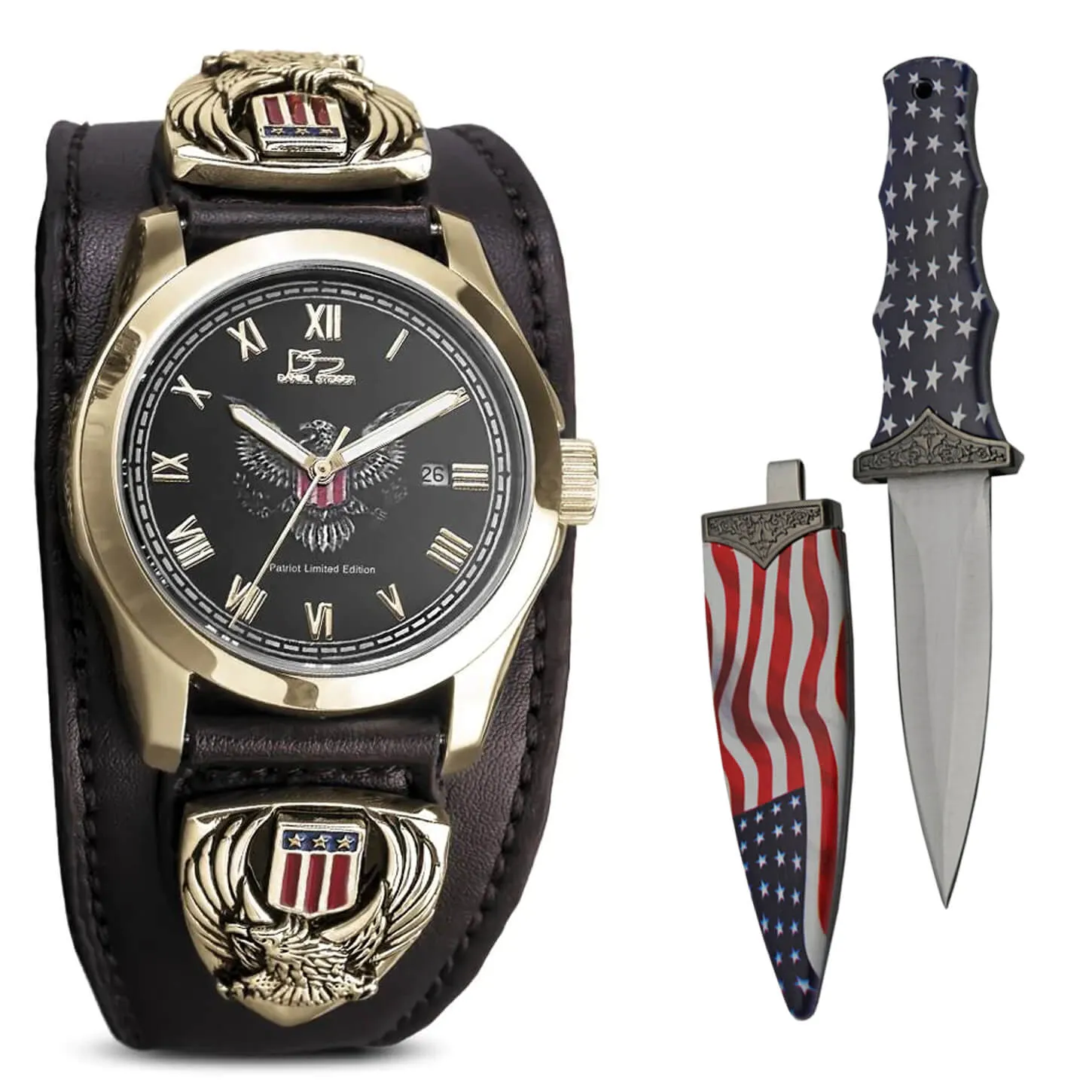 Patriot Watch & Boot Knife Set