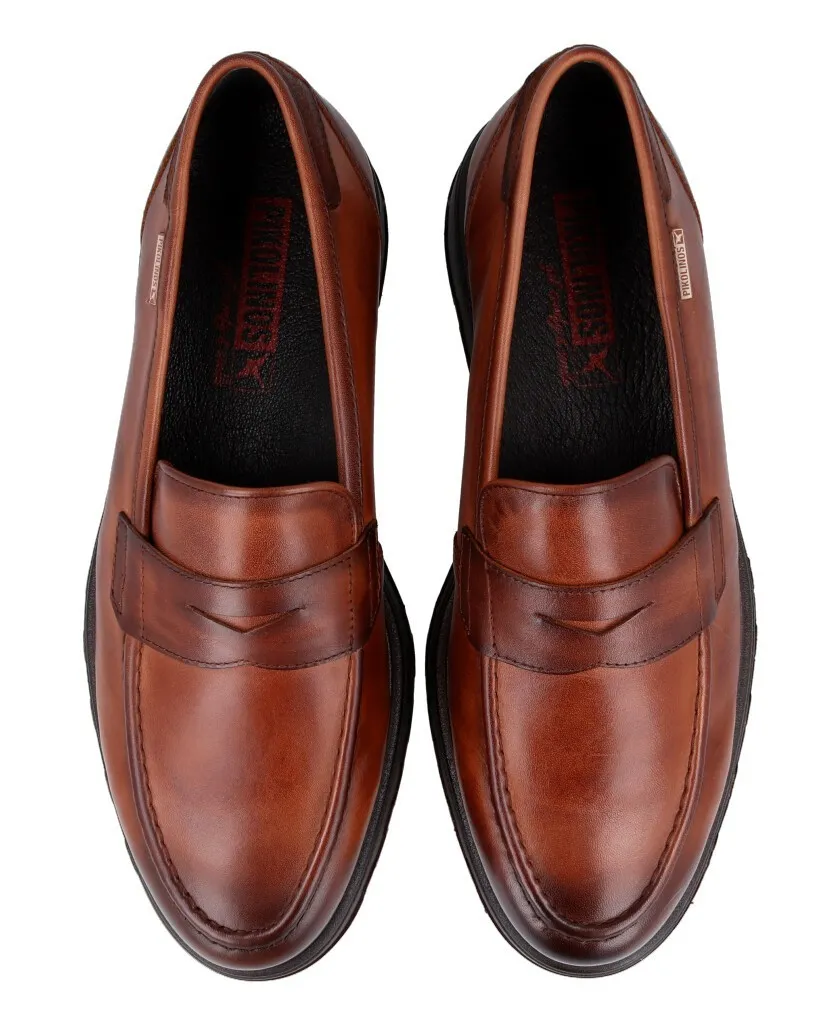 Pikolinos Linares M8U-3179C1 Brown leather loafer