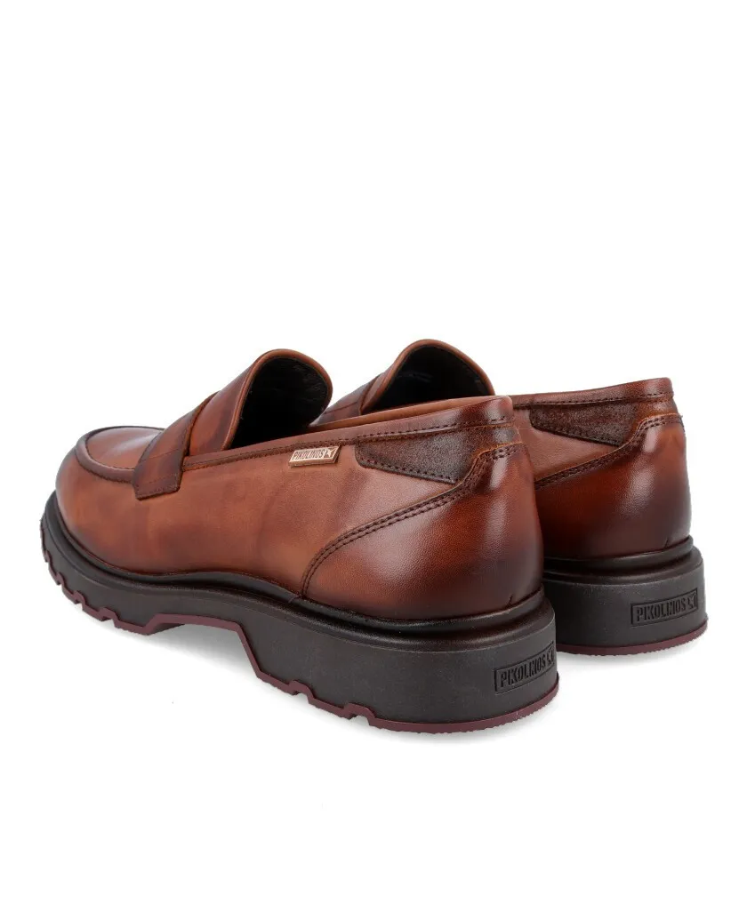 Pikolinos Linares M8U-3179C1 Brown leather loafer